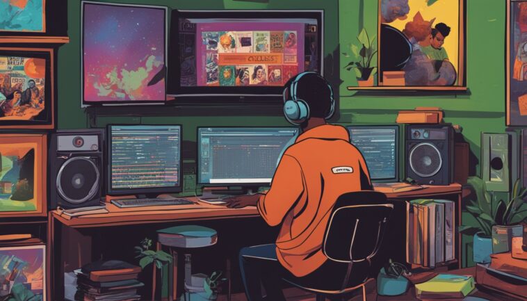 Persona creando playlists en Spotify para mejorar su experiencia auditiva