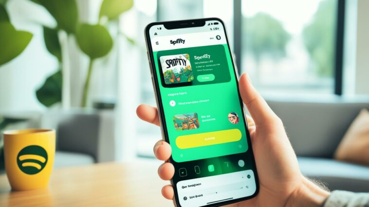 interfaz de Spotify mostrando opciones para descargar música sin conexión