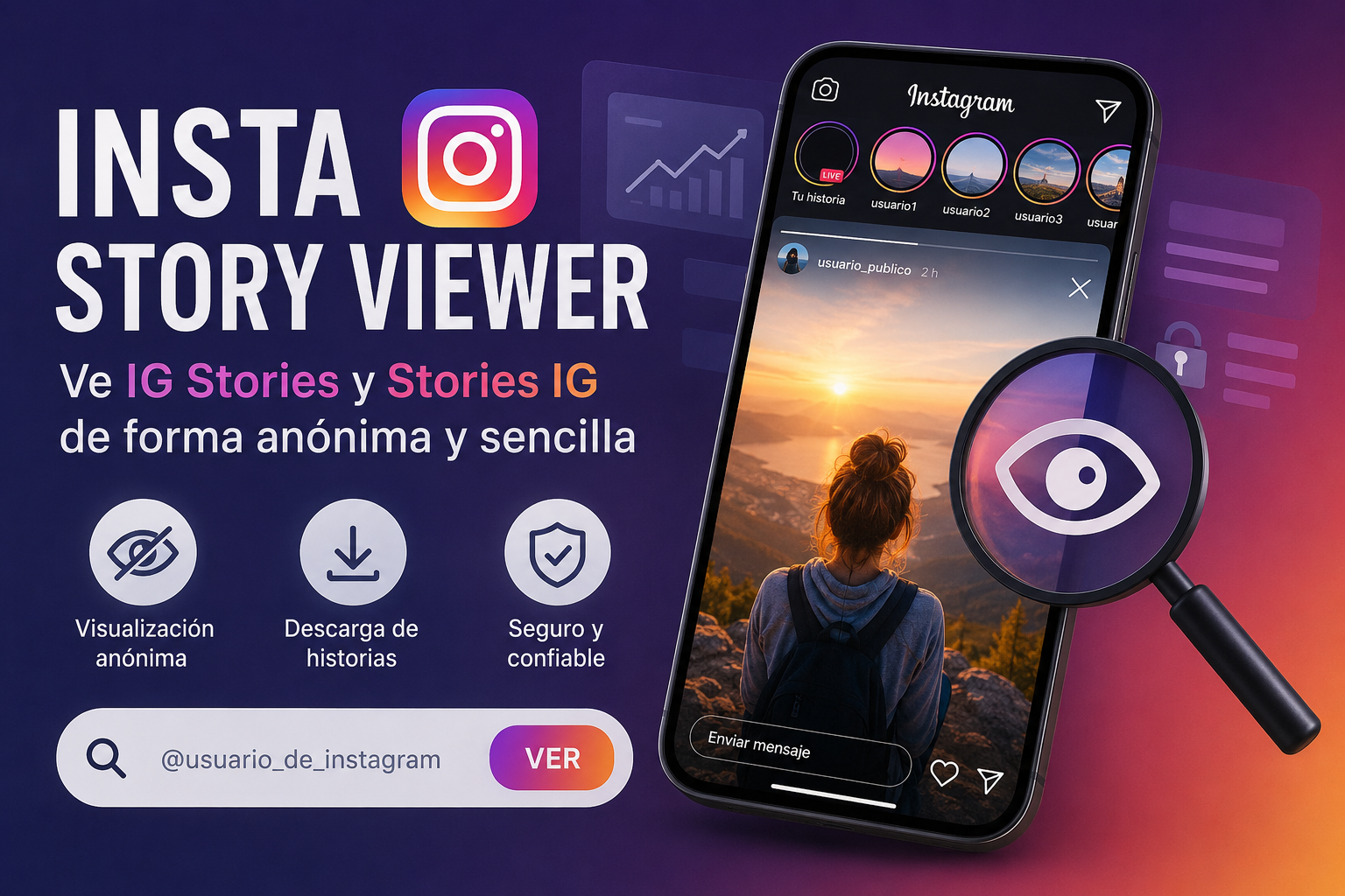 Insta Story Viewer cómo ver historias de Instagram, IG Stories y contenido público